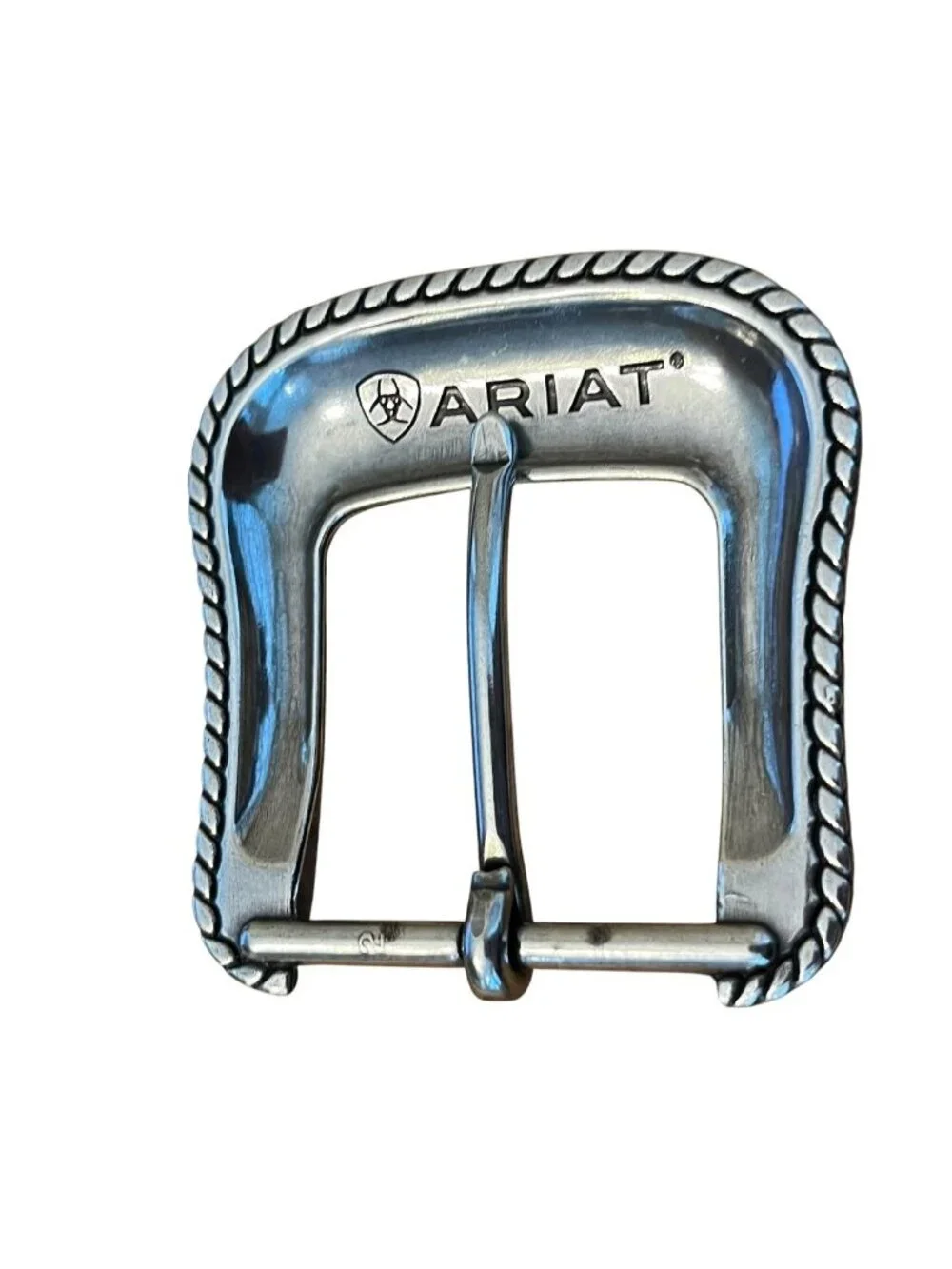 Ariat Silver Tone Western Belt Buckle Western Ornate Large 2.5 x 2.5
